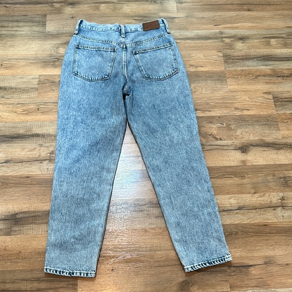 MADEWELL WOMENS JEANS HIGH RISE STRAIGHT LEG ENMORE WASH BLUE SZ 26 - Picture 2 of 11